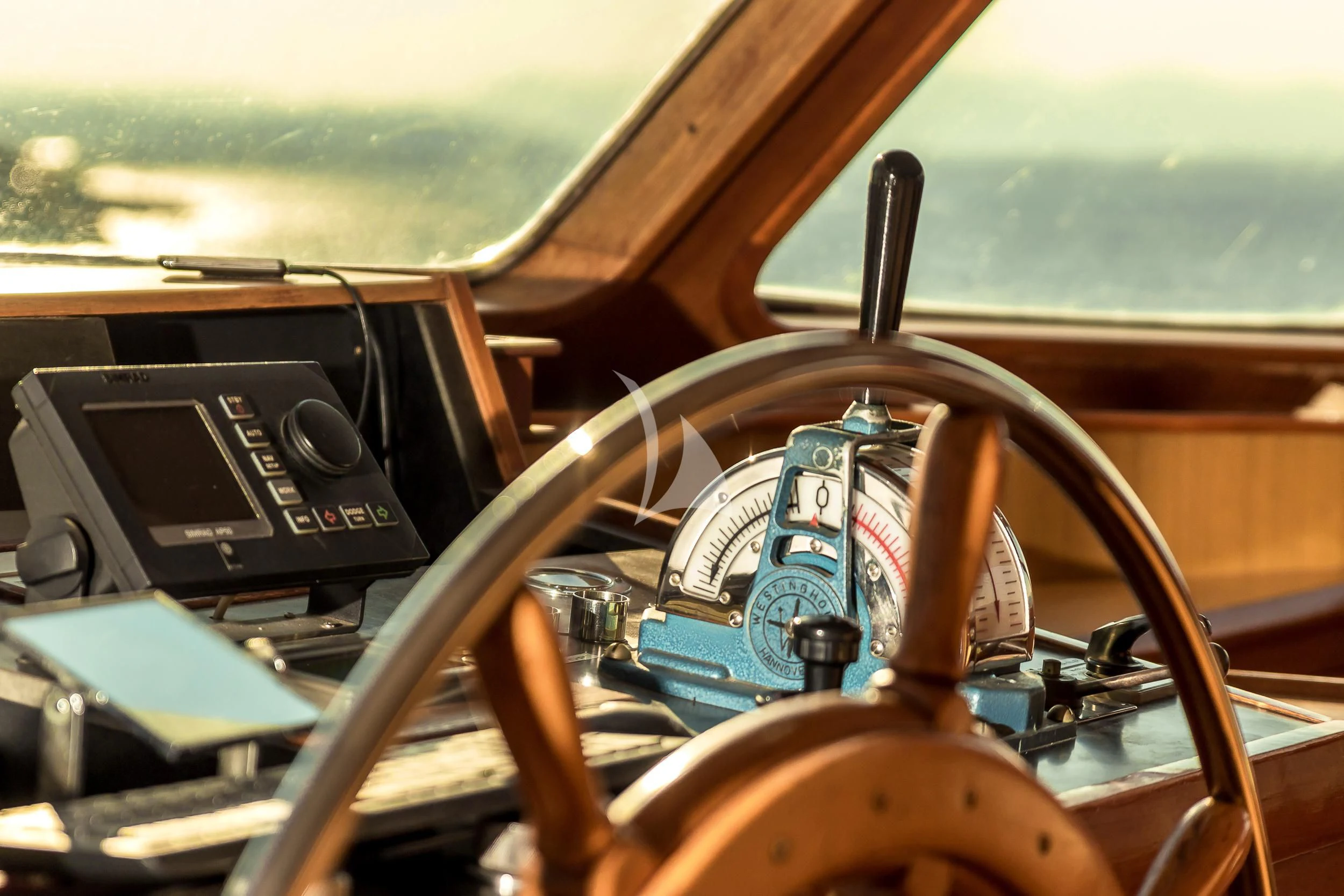 the inside of a car aboard SECRET LIFE Yacht for Sale