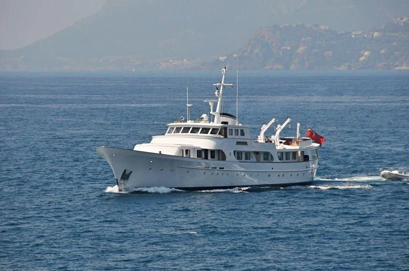 a boat on the water aboard SECRET LIFE Yacht for Sale