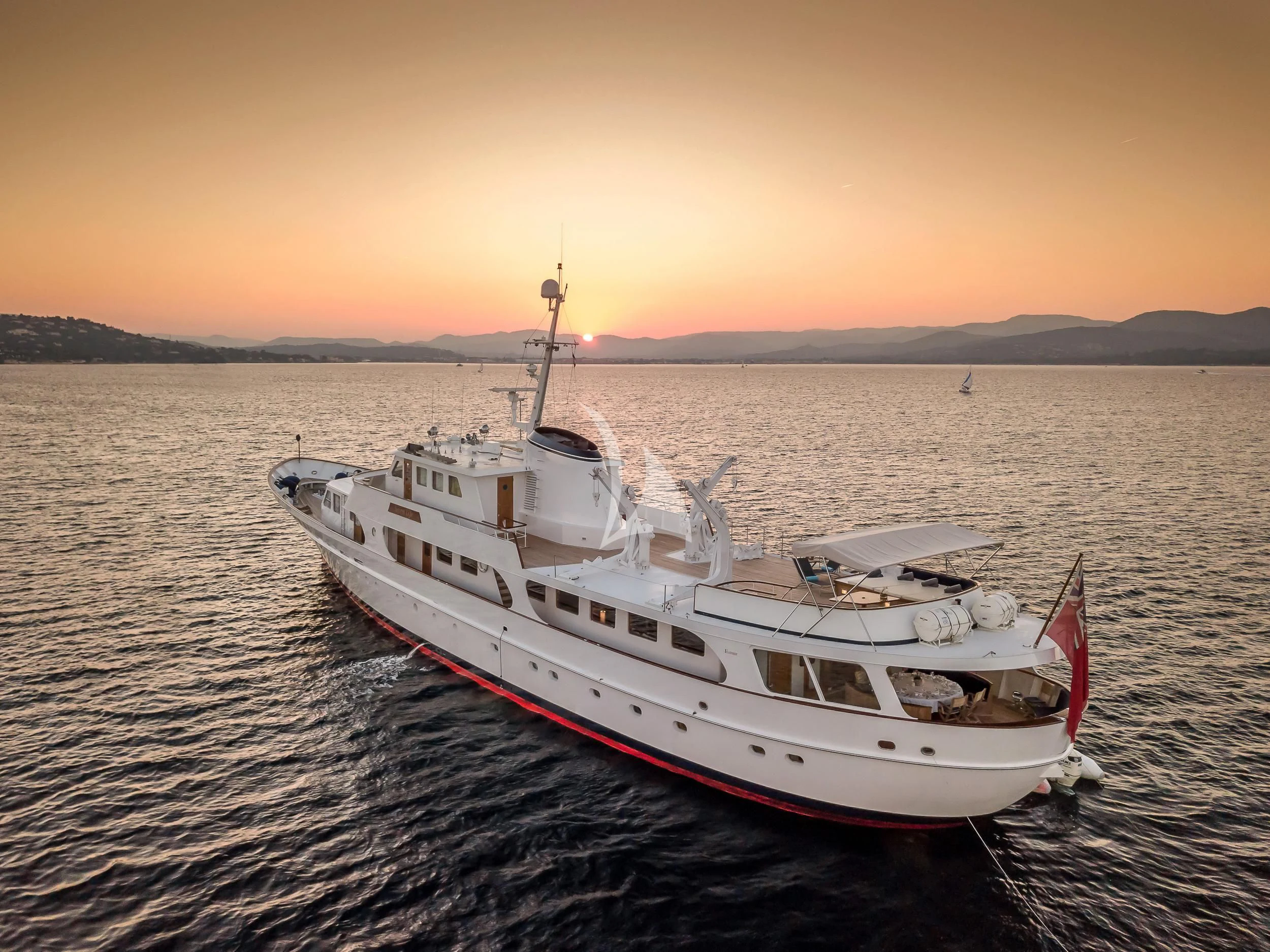 a boat in the water aboard SECRET LIFE Yacht for Sale