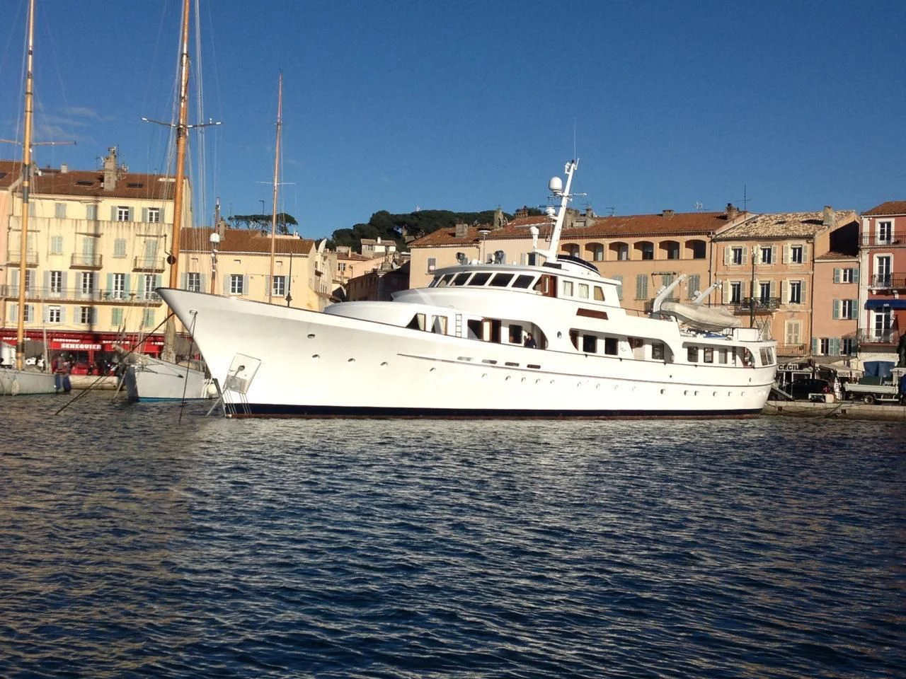 a boat in the water aboard SECRET LIFE Yacht for Sale