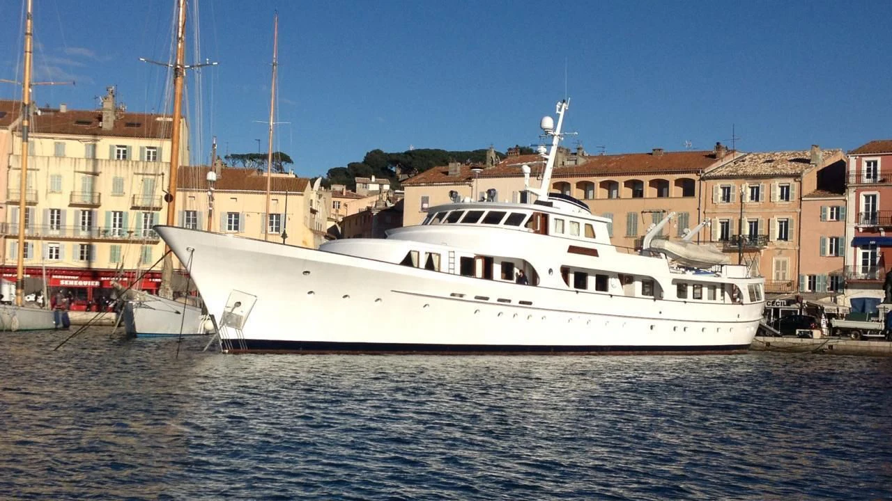 a boat in the water aboard SECRET LIFE Yacht for Sale