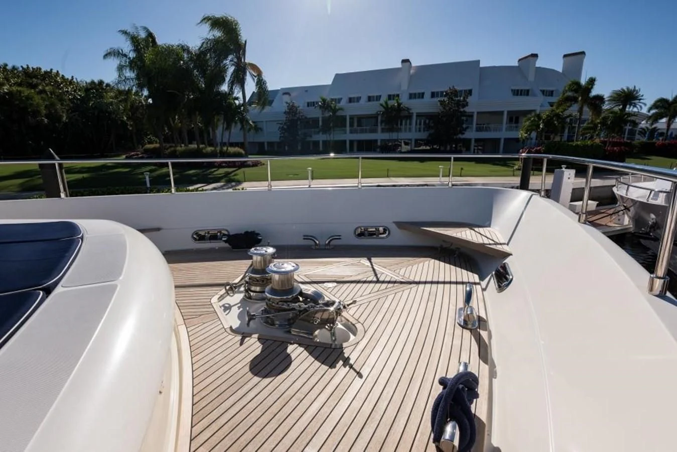 a metal object on a table aboard TOMORROW WE RIDE Yacht for Sale