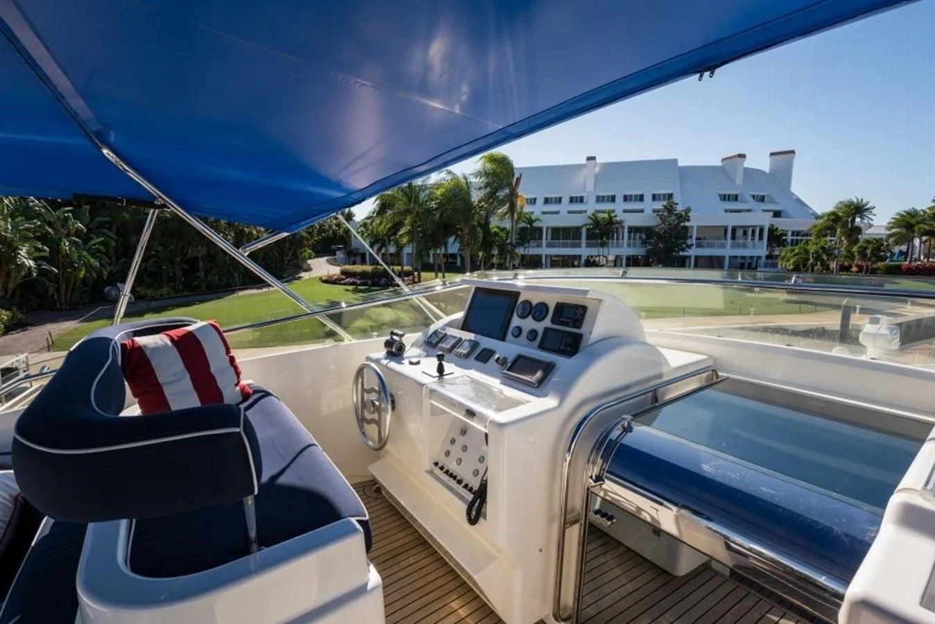the inside of a car aboard TOMORROW WE RIDE Yacht for Sale