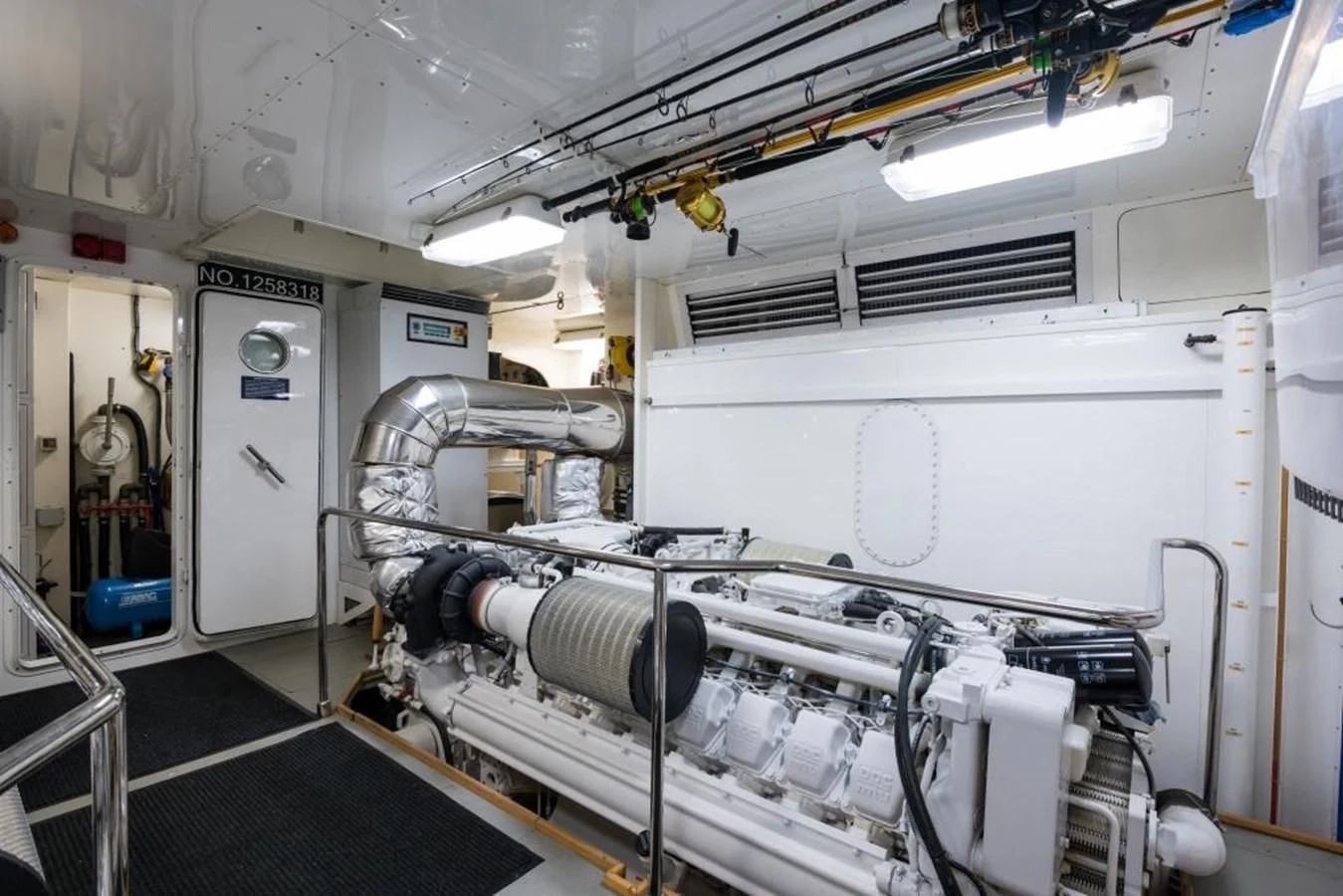 a machine in a room aboard TOMORROW WE RIDE Yacht for Sale