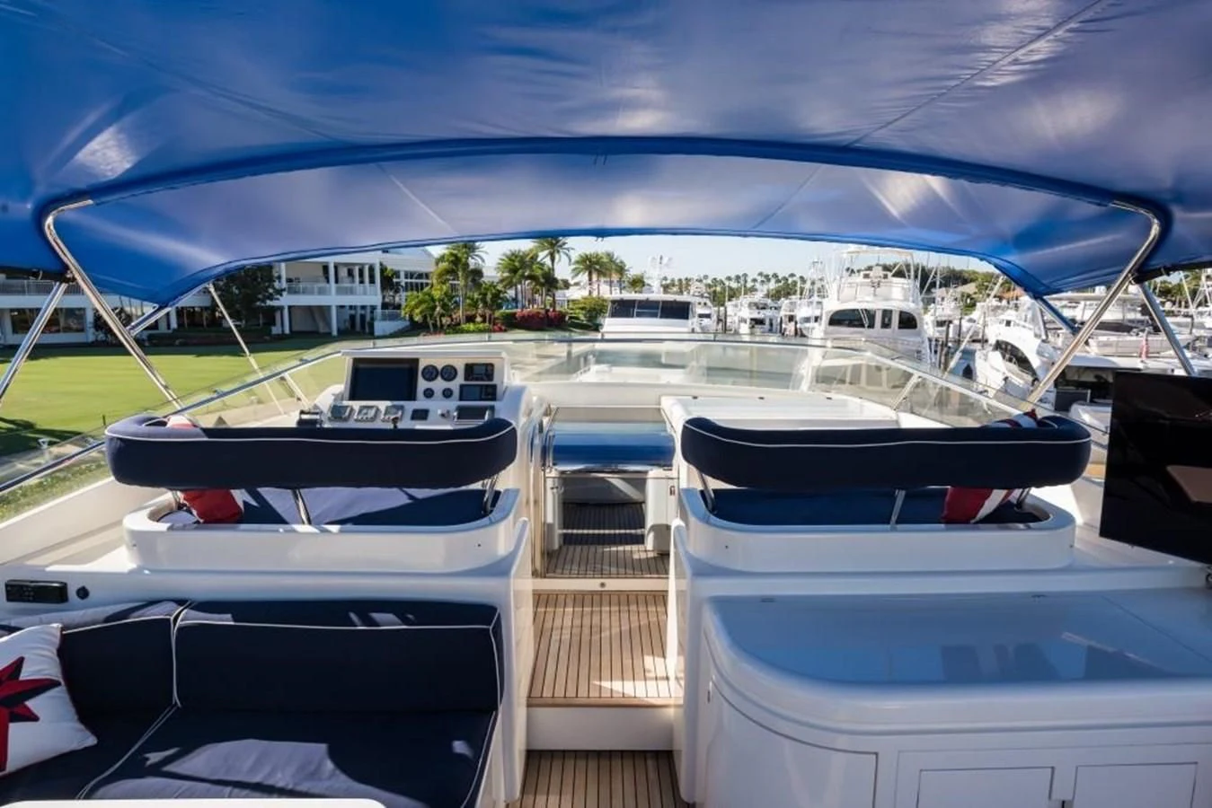 a group of boats on a dock aboard TOMORROW WE RIDE Yacht for Sale