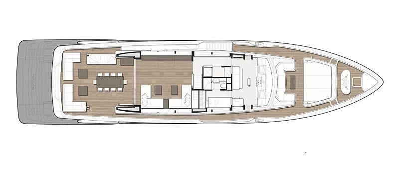 diagram, engineering drawing aboard SOUTH Yacht for Sale