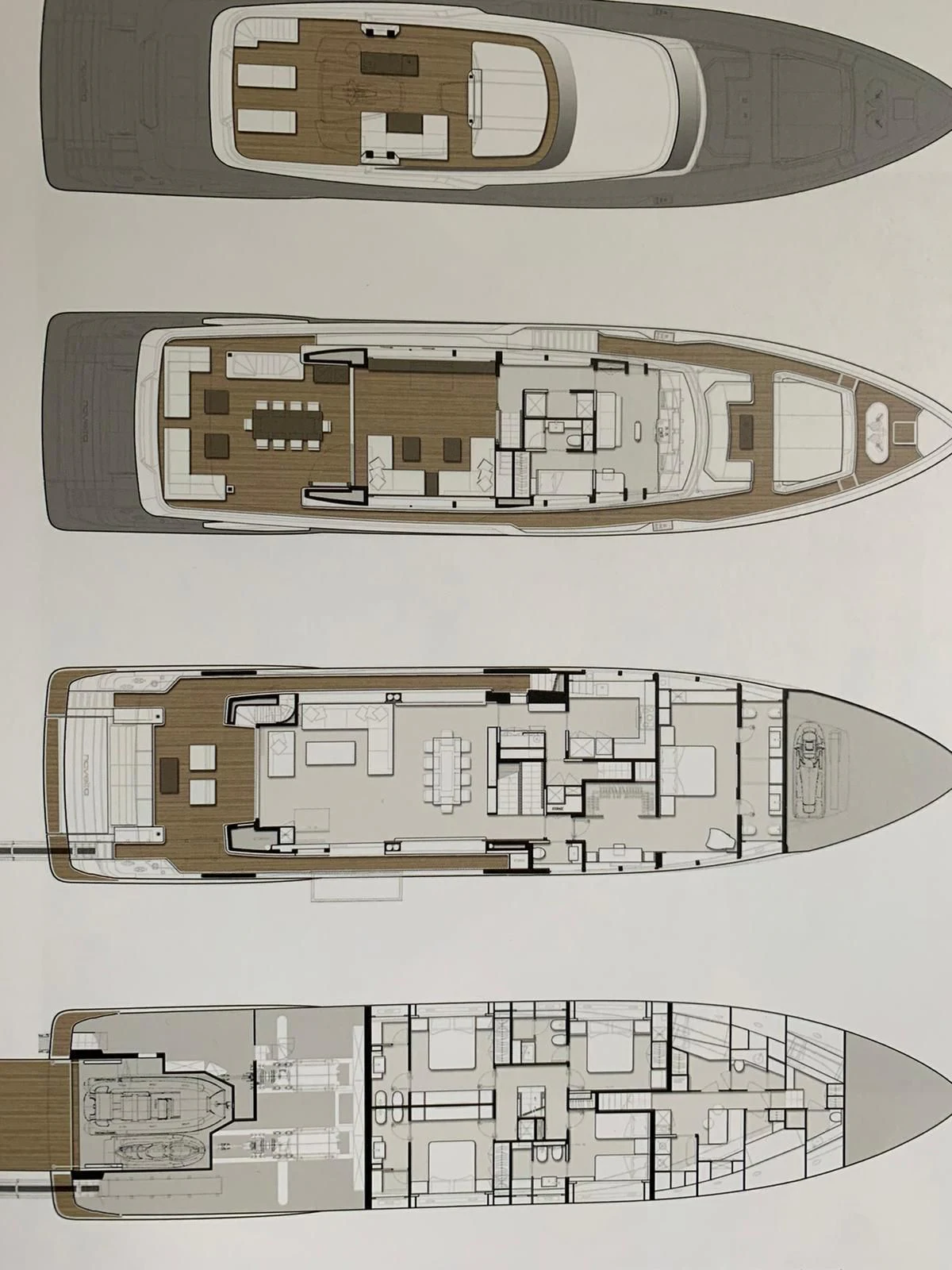 diagram, engineering drawing aboard SOUTH Yacht for Sale