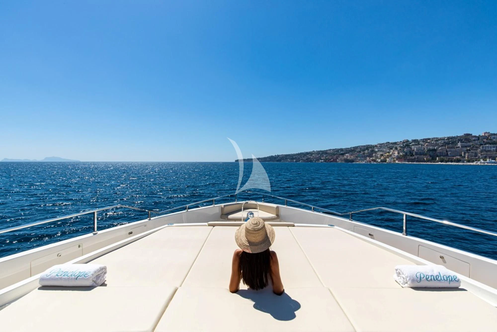 a person on a boat aboard SOUTH Yacht for Sale