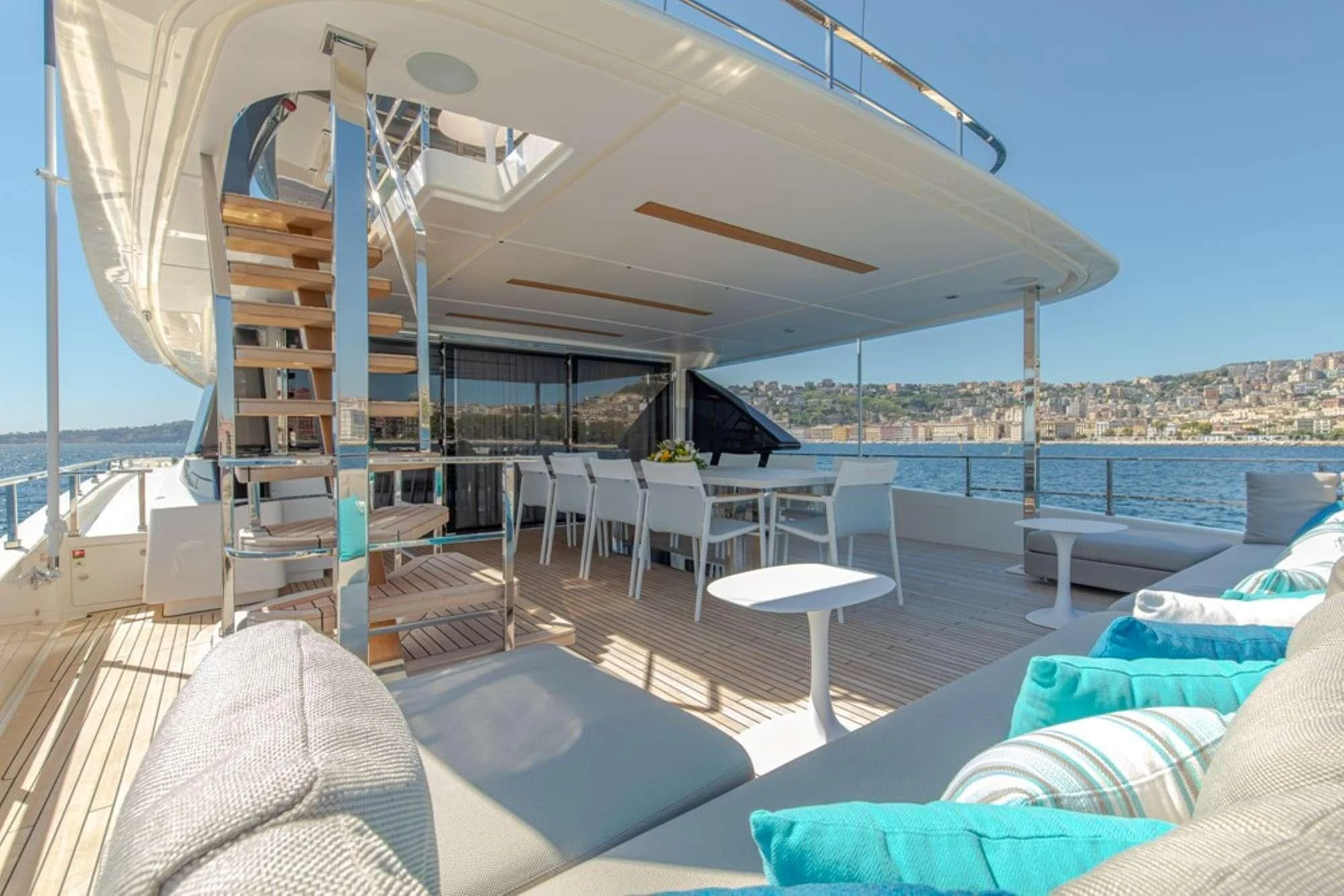a boat on the water aboard SOUTH Yacht for Sale
