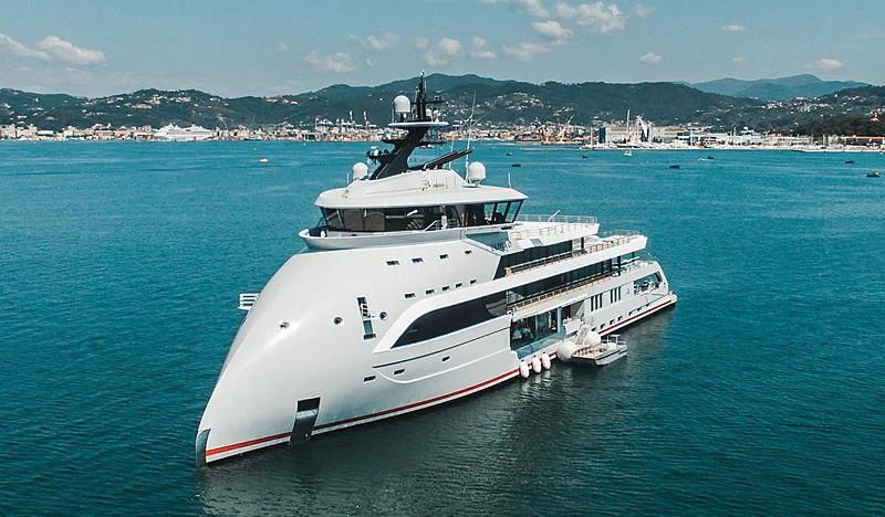 a boat in the water aboard OLIVIA O Yacht for Sale