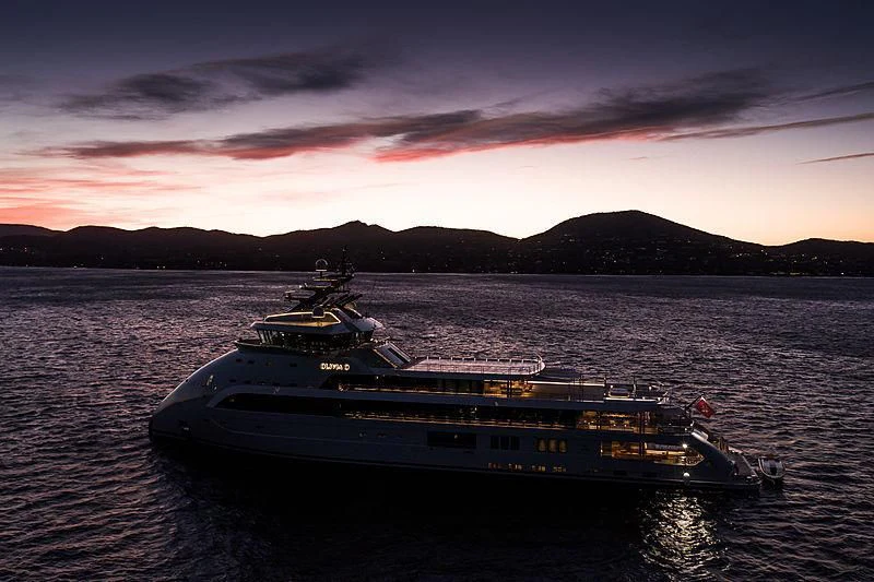 a boat in the water aboard OLIVIA O Yacht for Sale