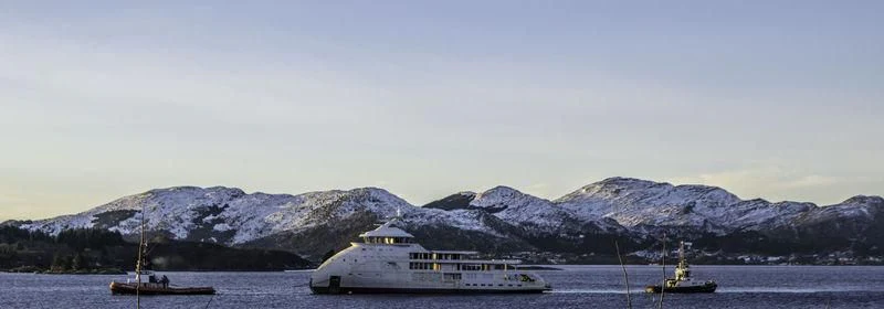 a boat in the water aboard OLIVIA O Yacht for Sale