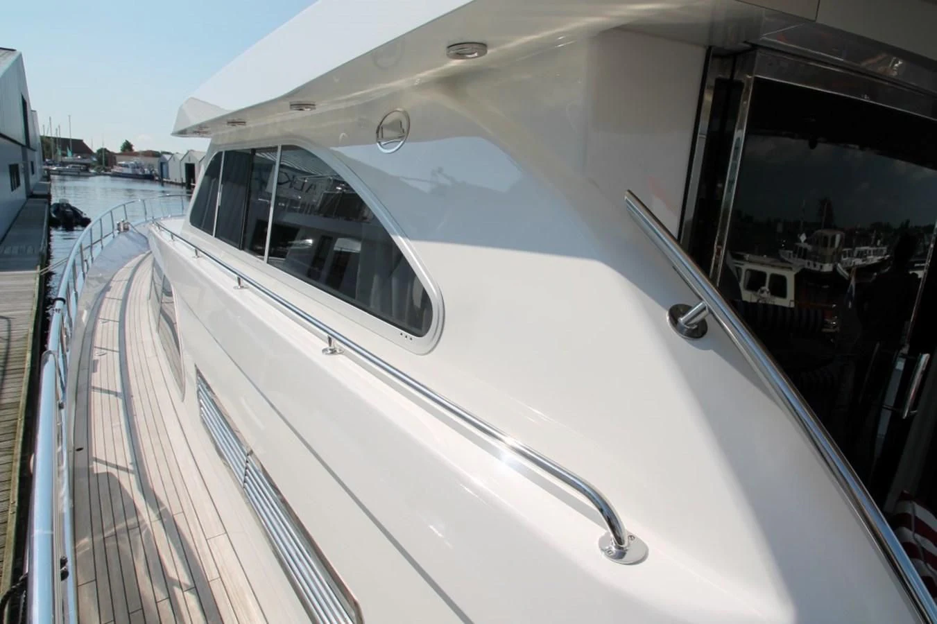 a white airplane with a window aboard ELISABETH Yacht for Sale