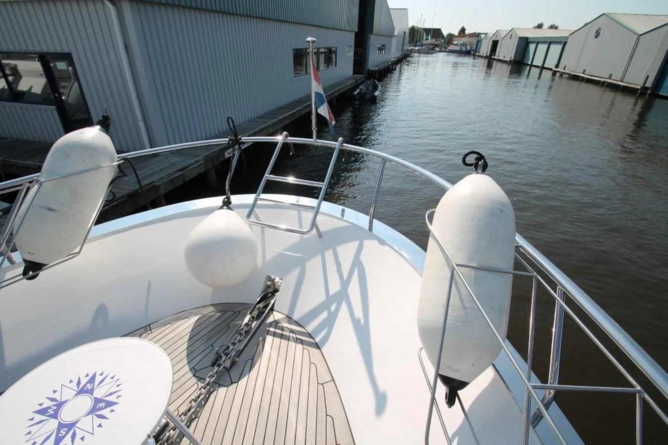 a boat with a light on the front aboard ELISABETH Yacht for Sale