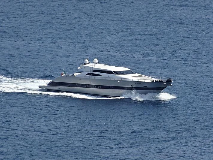 a boat on the water aboard FIRST Yacht for Sale