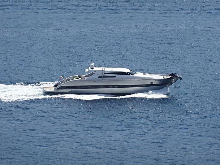 a boat on the water aboard FIRST Yacht for Sale