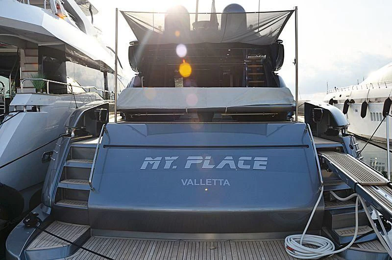graphical user interface aboard MY PLACE Yacht for Sale