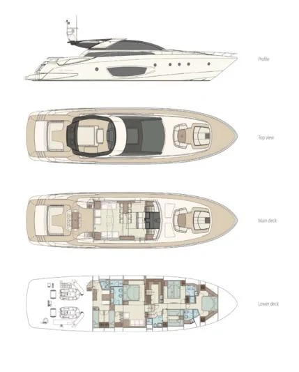 diagram aboard MY PLACE Yacht for Sale