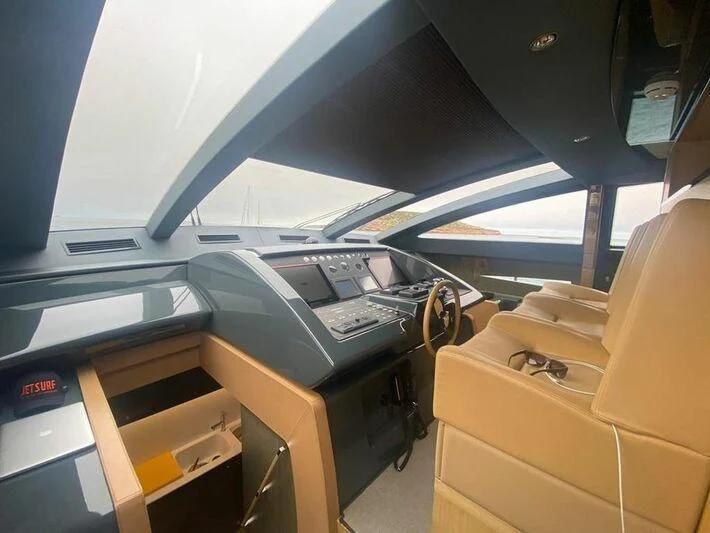 the cockpit of an airplane aboard MY PLACE Yacht for Sale