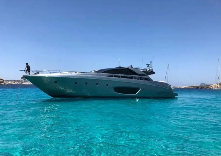 a boat in the water aboard MY PLACE Yacht for Sale