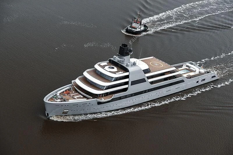 a couple of boats on a body of water aboard SOLARIS Yacht for Sale