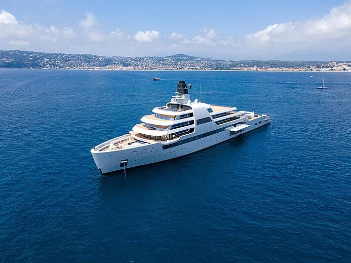 a boat in the water aboard SOLARIS Yacht for Sale