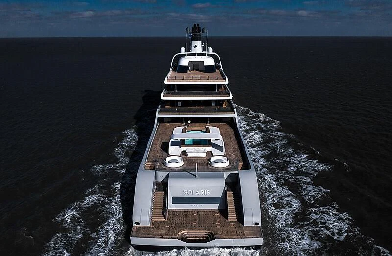 a ship in the water aboard SOLARIS Yacht for Sale