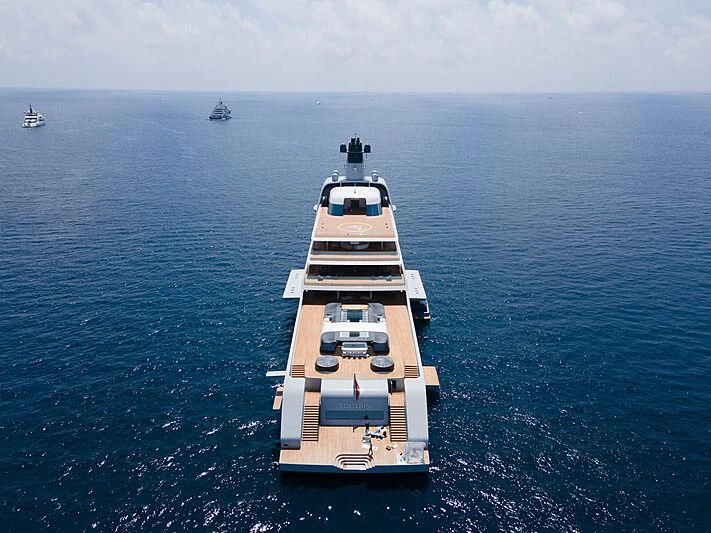 a group of boats in the water aboard SOLARIS Yacht for Sale