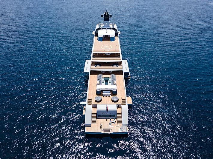a ship in the water aboard SOLARIS Yacht for Sale
