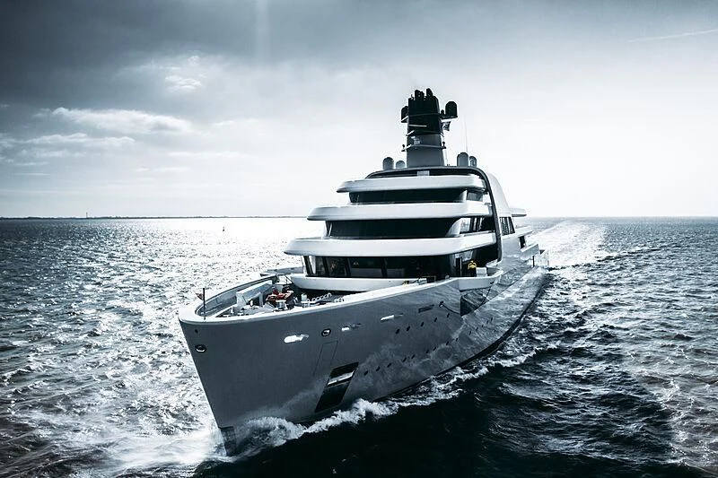 a boat on the water aboard SOLARIS Yacht for Sale