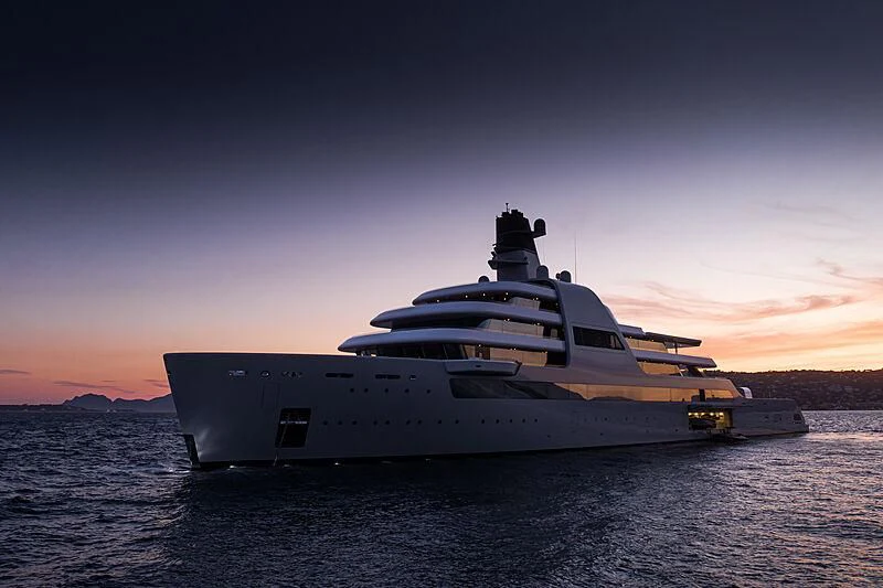 a boat on the water aboard SOLARIS Yacht for Sale