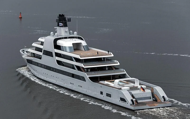 a ship on the water aboard SOLARIS Yacht for Sale