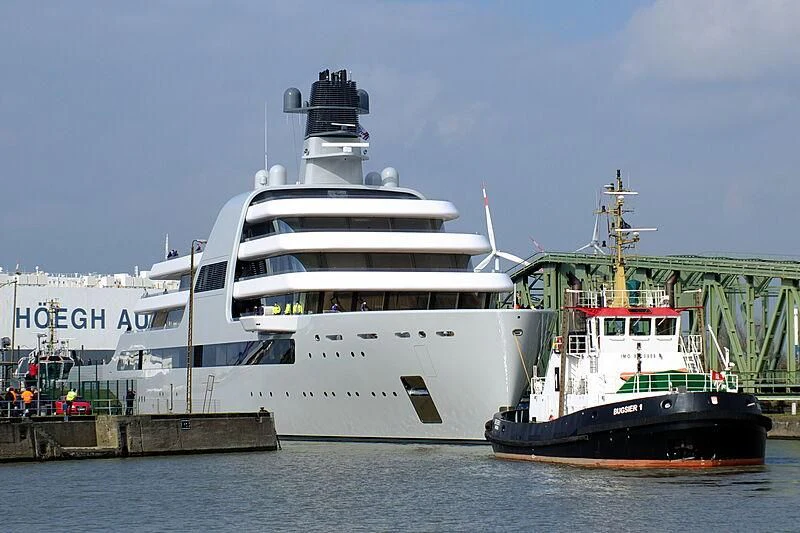 a couple of large boats aboard SOLARIS Yacht for Sale