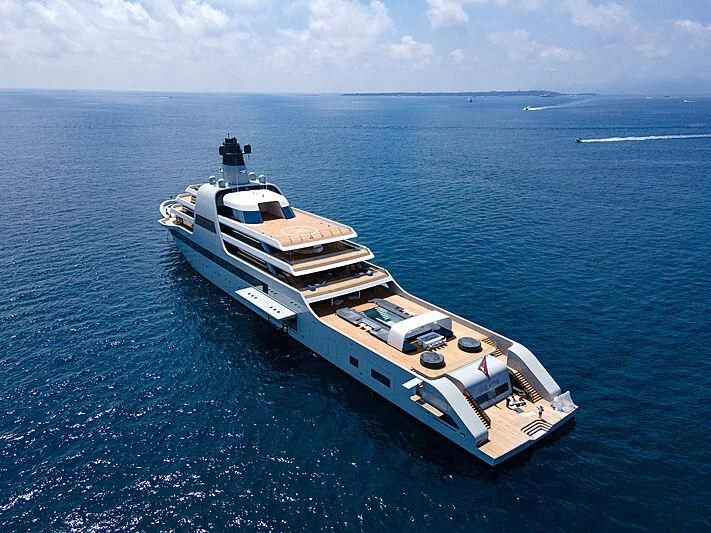 a ship in the water aboard SOLARIS Yacht for Sale