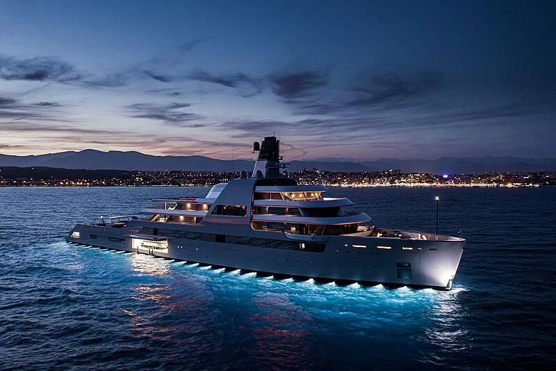 a boat on the water aboard SOLARIS Yacht for Sale