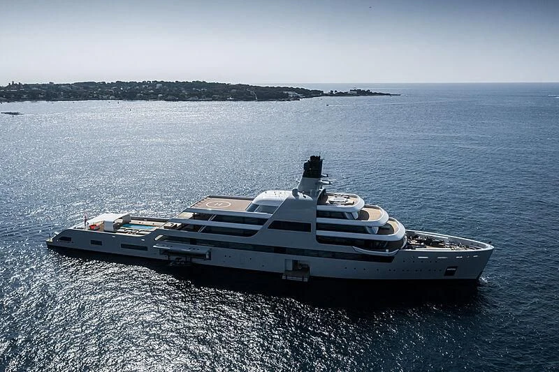 a boat in the water aboard SOLARIS Yacht for Sale