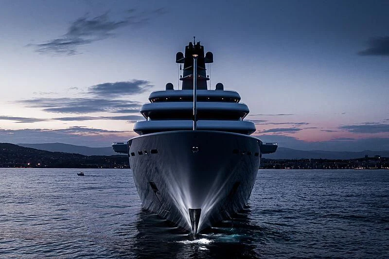 a submarine in the water aboard SOLARIS Yacht for Sale