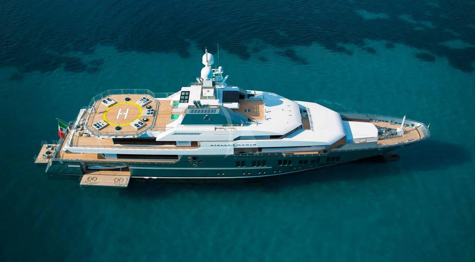a ship in the water aboard STELLA MARIS Yacht for Sale