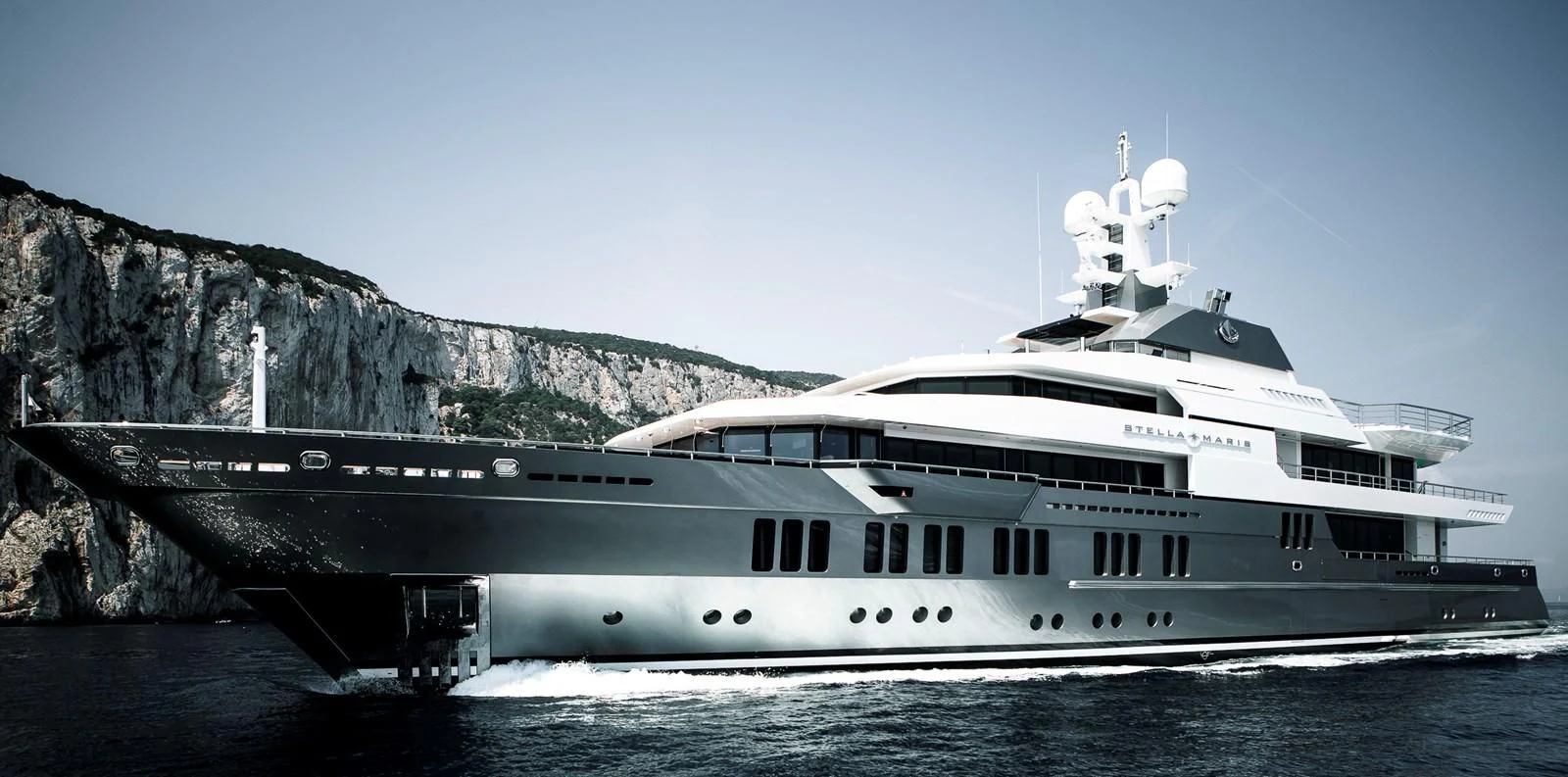 a boat on the water aboard STELLA MARIS Yacht for Sale