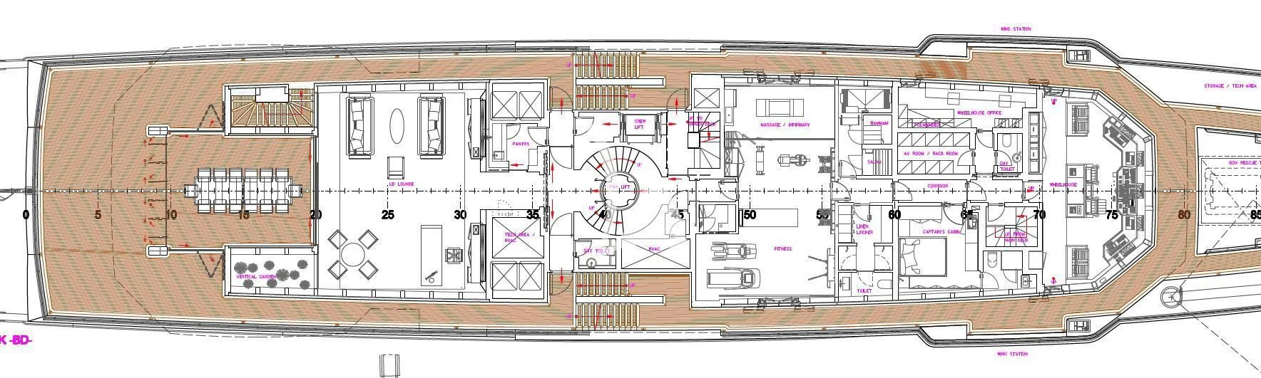 diagram aboard STELLA MARIS Yacht for Sale