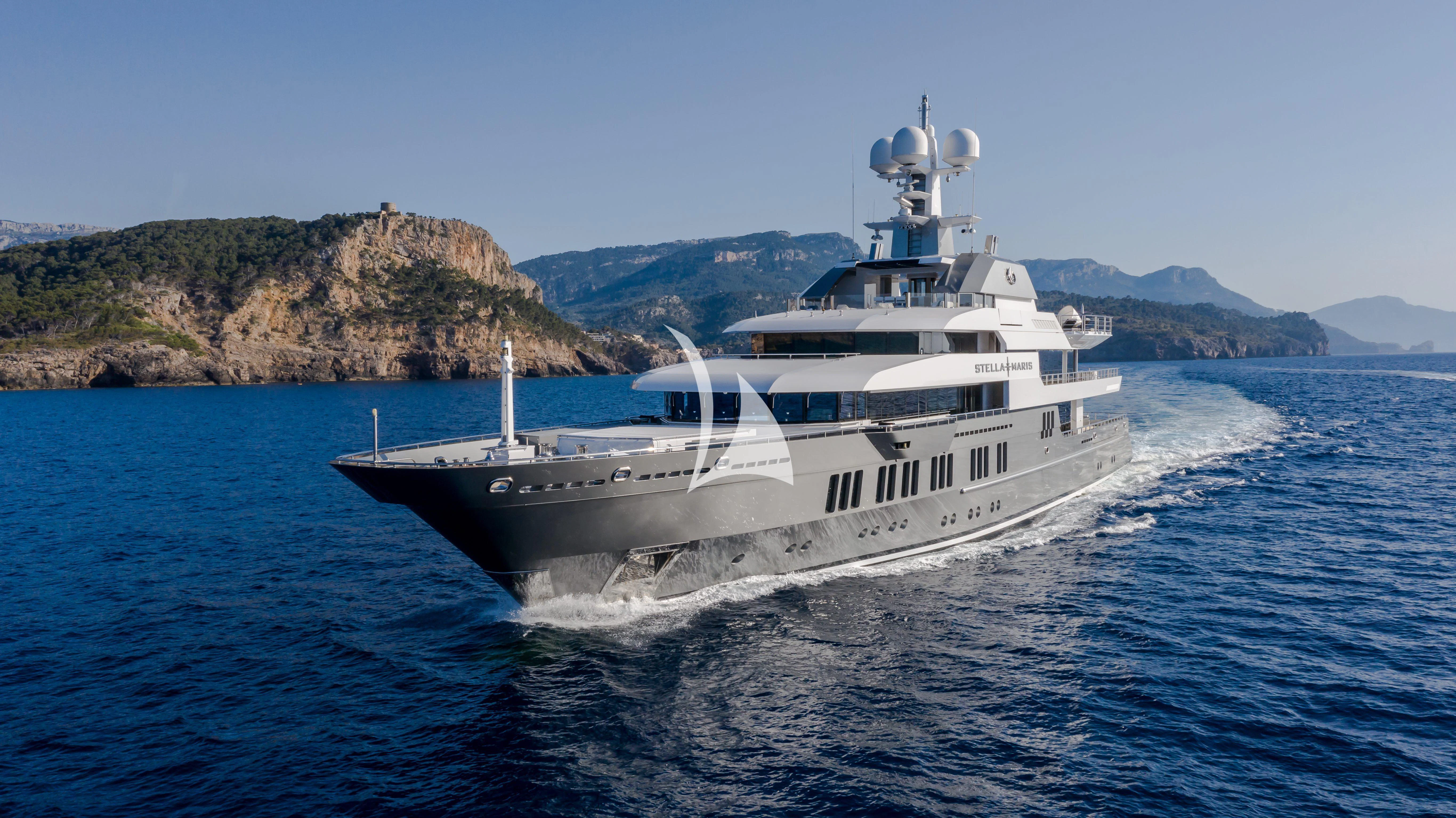 a boat on the water aboard STELLA MARIS Yacht for Sale