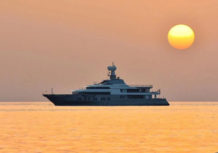 a boat in the water aboard STELLA MARIS Yacht for Sale