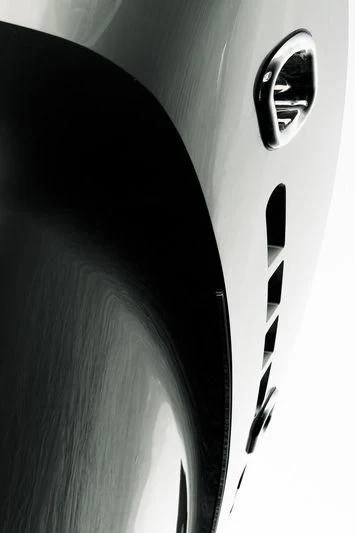 a close-up of a car door aboard STELLA MARIS Yacht for Sale