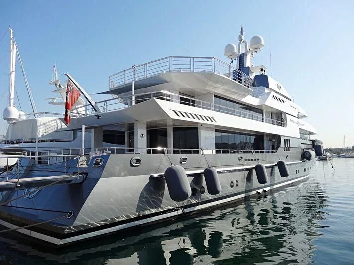 a boat on the water aboard STELLA MARIS Yacht for Sale