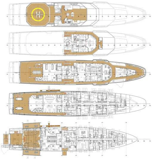 diagram aboard STELLA MARIS Yacht for Sale