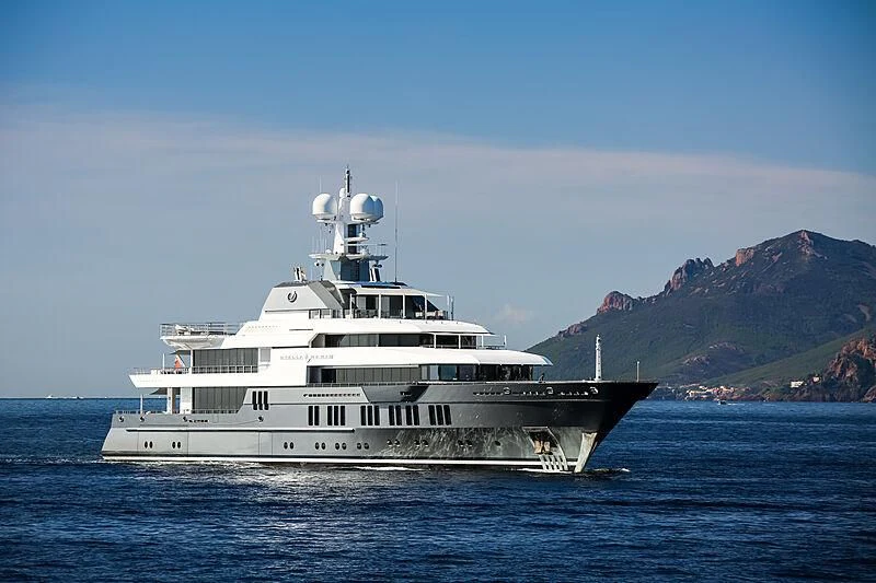 a boat in the water aboard STELLA MARIS Yacht for Sale
