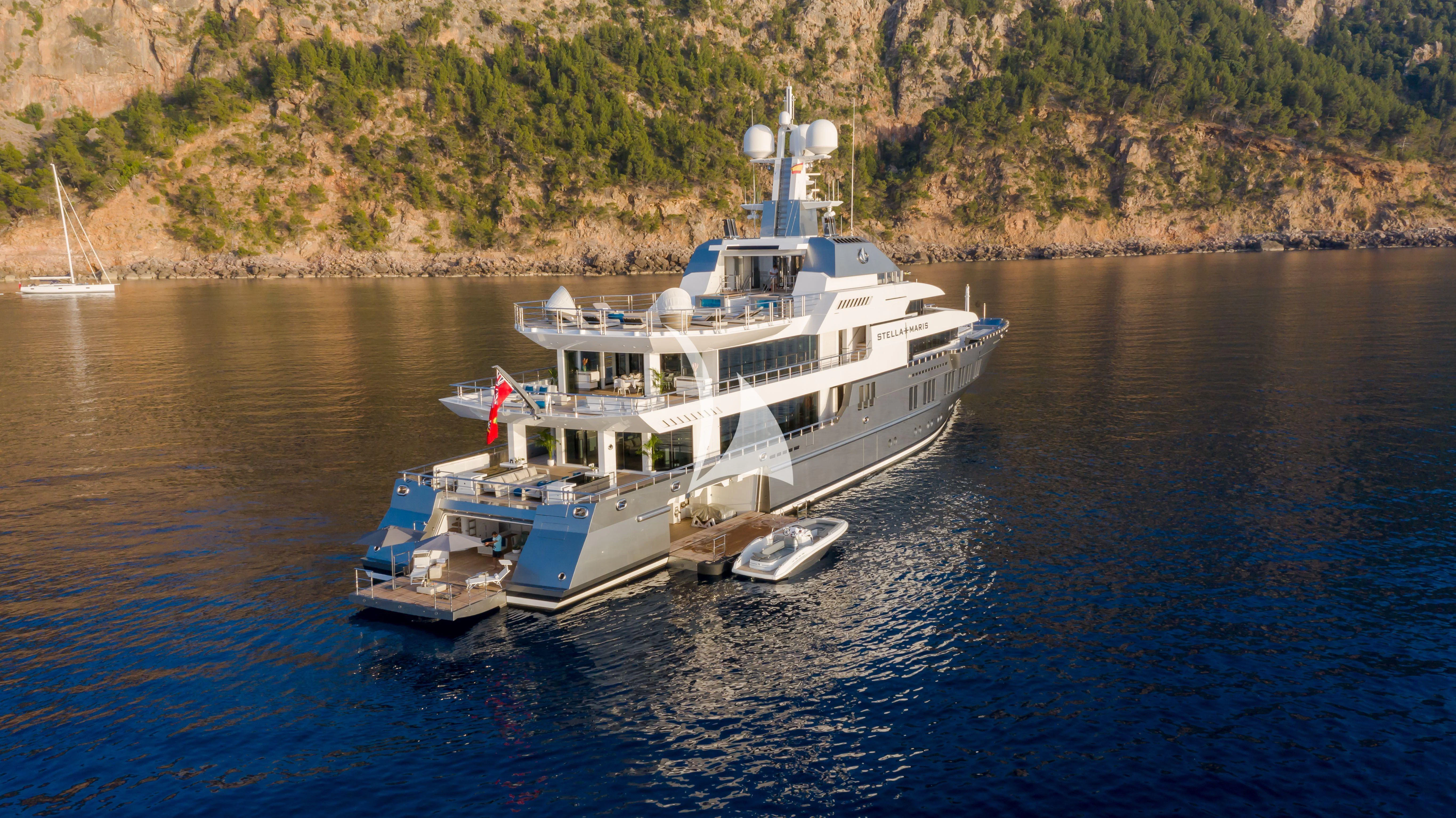a boat on the water aboard STELLA MARIS Yacht for Sale