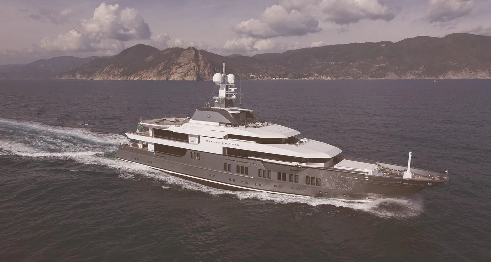 a ship on the water aboard STELLA MARIS Yacht for Sale