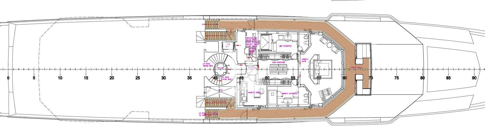 diagram aboard STELLA MARIS Yacht for Sale