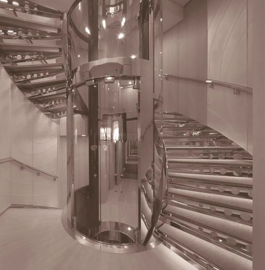 a metal object with a metal frame aboard STELLA MARIS Yacht for Sale